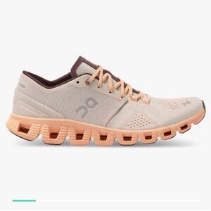 On Running Women's Shoes in Cream and Peach